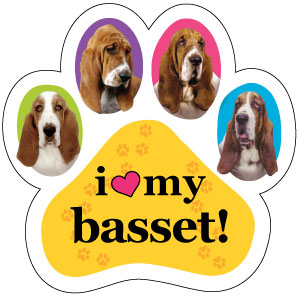 Basset Hound Paw Car Trunk Magnet