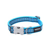 Bucklebone Dog Collar Reflective Bones Turquoise