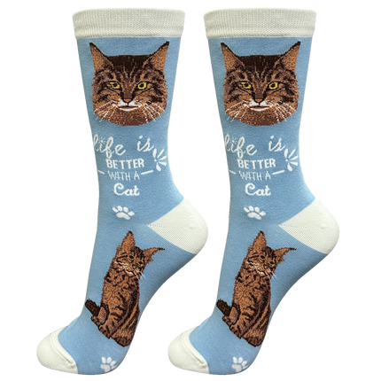 Cat Maine Coon Cat Socks Unisex