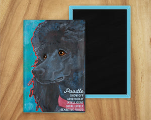 Poodle Black Magnet UD