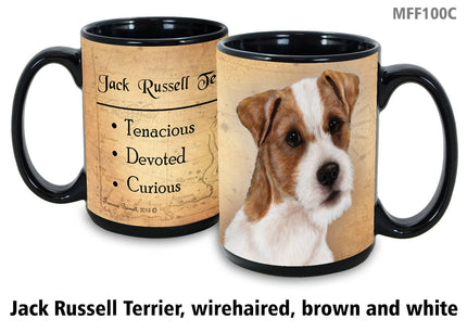 Jack Russell Terrier Wirehair Brown/White Mug Coffee Cup