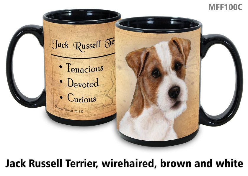Jack Russell Terrier Wirehair Brown/White Mug Coffee Cup