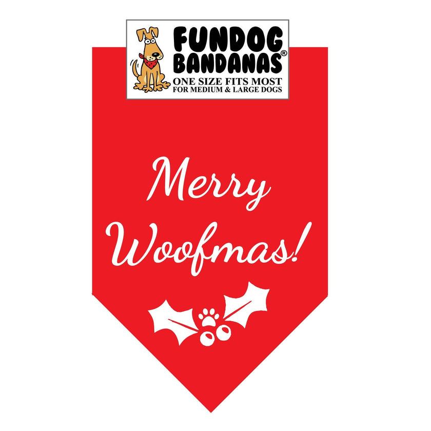 Merry Woofmas Dog Bandanas