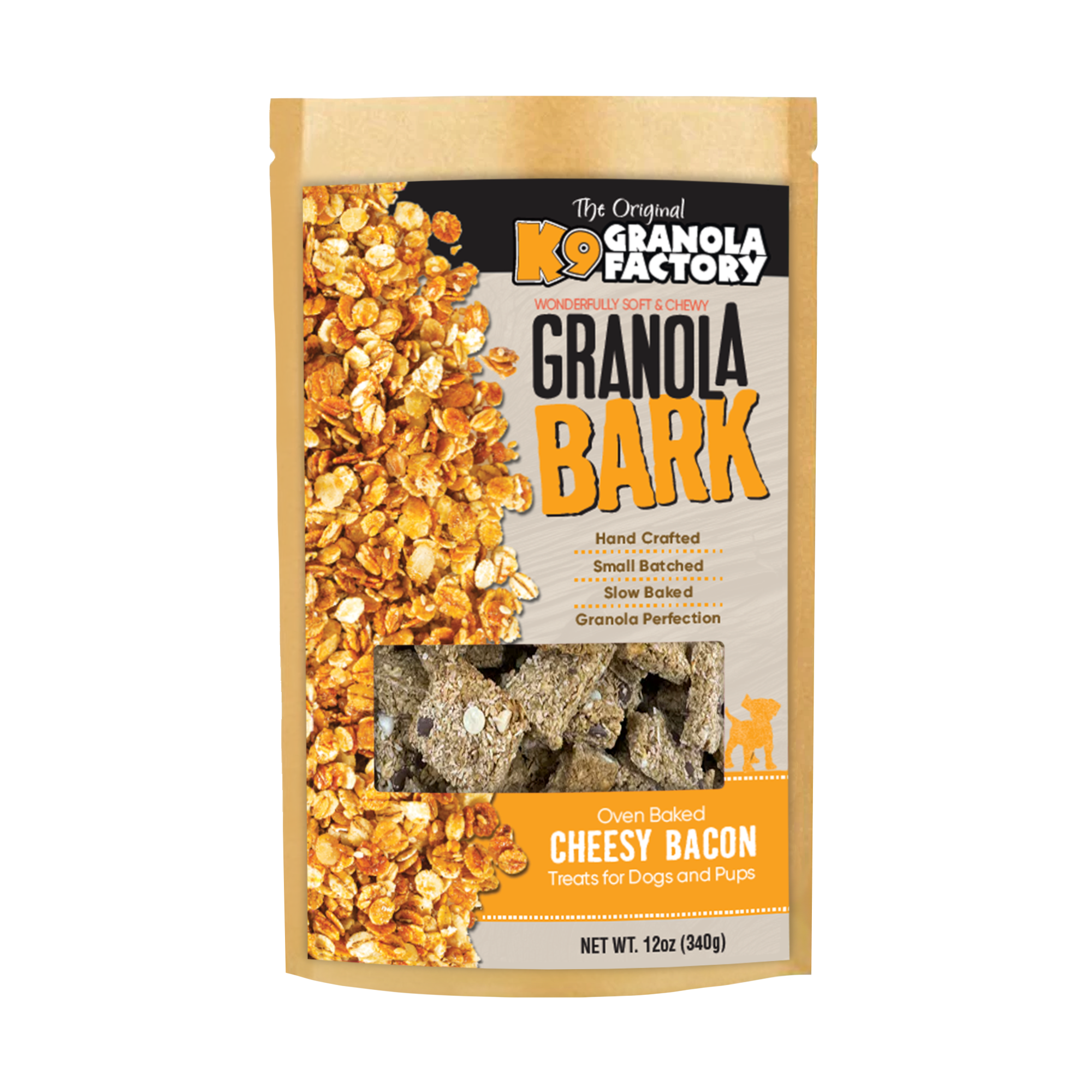Dog Treat Cheesy Bacon Granola BARK Cheesy Bacon Treat