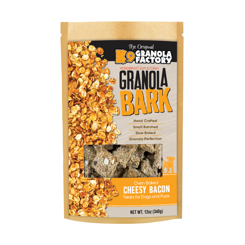 Dog Treat Cheesy Bacon Granola BARK Cheesy Bacon Treat