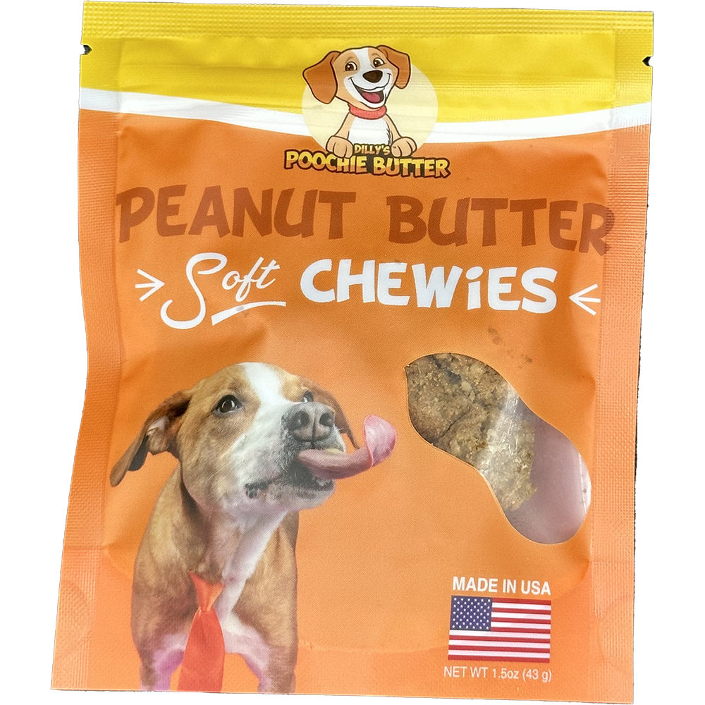 8oz Peanut Butter Soft Chewy Dog Treats