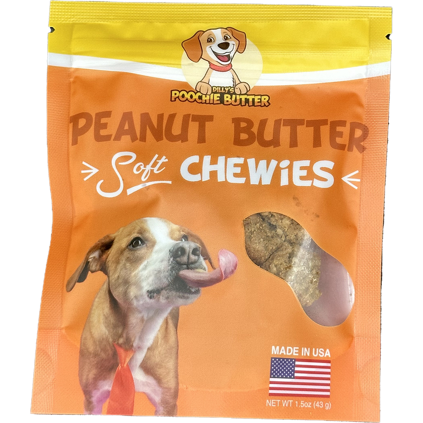 8oz Peanut Butter Soft Chewy Dog Treats