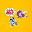 I Don't Care Cat Die Cut Sticker