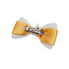 Gold & White with Tiara Dog Hair Bows