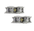 Silver Glitter Hair Bows