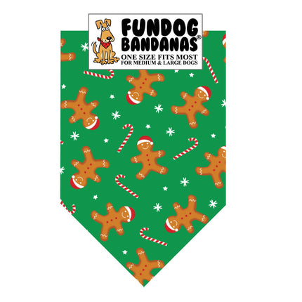 Gingerbread People Dog Bandanas