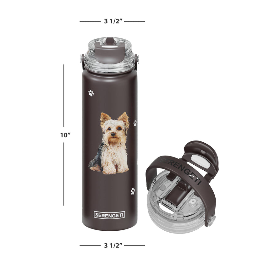 Yorkie Stainless Steel Water Bottle 24 Oz. Serengeti