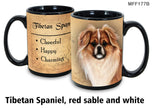 Tibetan Spaniel Fawn & White Mug Coffee Cup