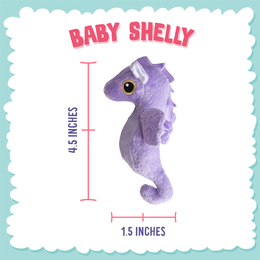 SnugArooz Baby Shelly Plush Dog Toy 4.5