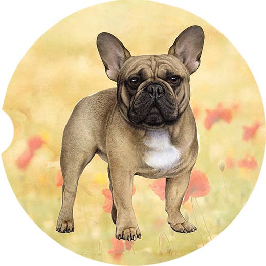 French Bulldog, Tan Car Coaster