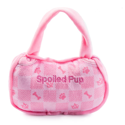 Pink Checker Chewy Vuiton Handbag by Haute Diggity Dog