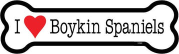 I (heart) Boykin Spaniels Bone Shaped Magnets