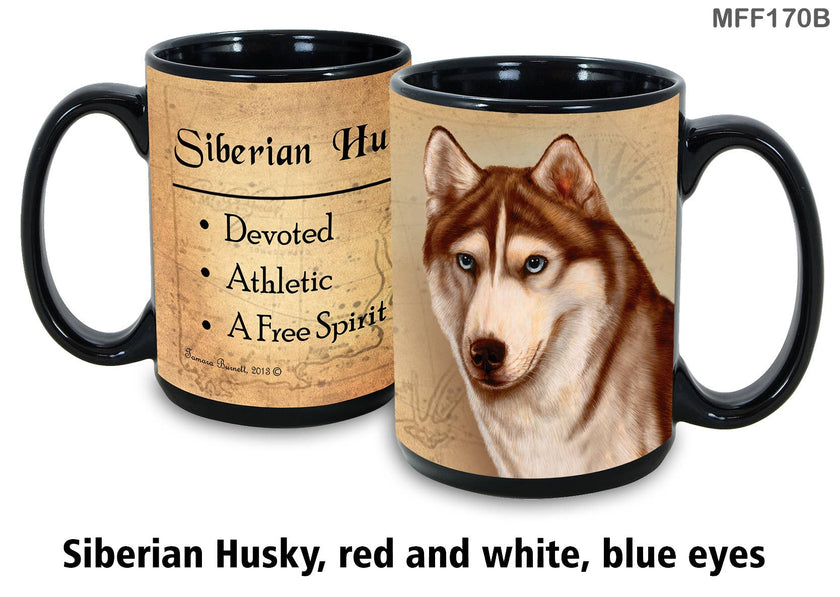 Husky Red/White Blue Eyes Mug Coffee Cup