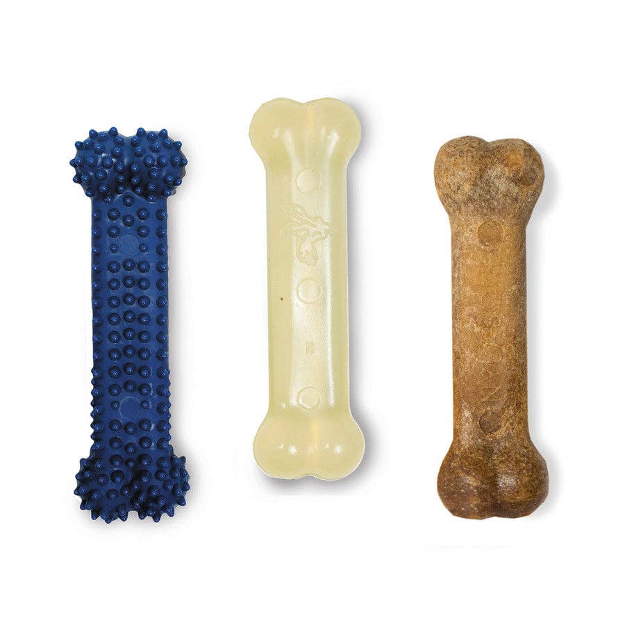 Nylabone Healthy Edibles and Flexi Chew Value Pack Variety 1ea/XS/Petite - Up To 15 lb