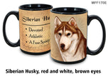 Husky Red/White Brown Eyes Mug Coffee Cup