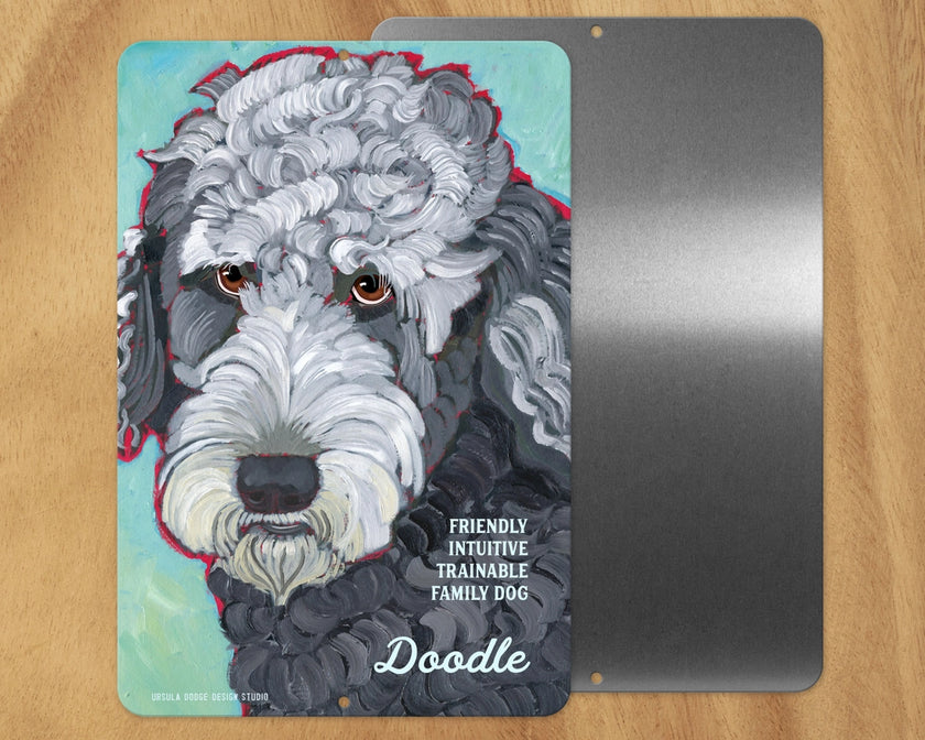 Doodle (Grey) -UD Metal Sign