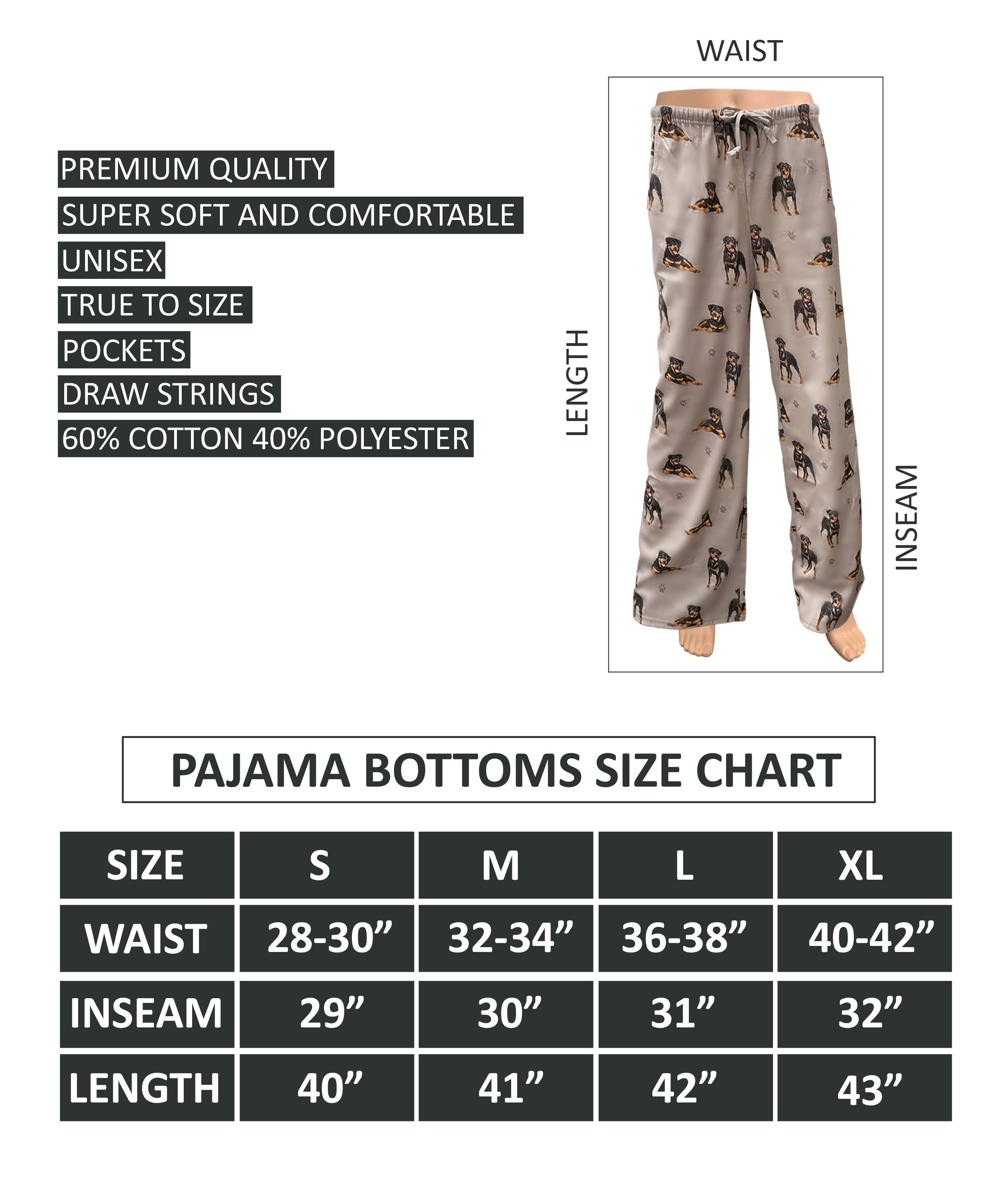 Rottweiler Pajama Bottoms