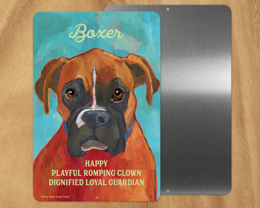 DOG METAL SIGNS A-G