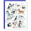 Husky Greeting Card