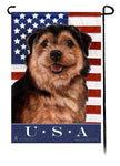 Norfolk Terrier Black & Tan True Blue Garden Flag
