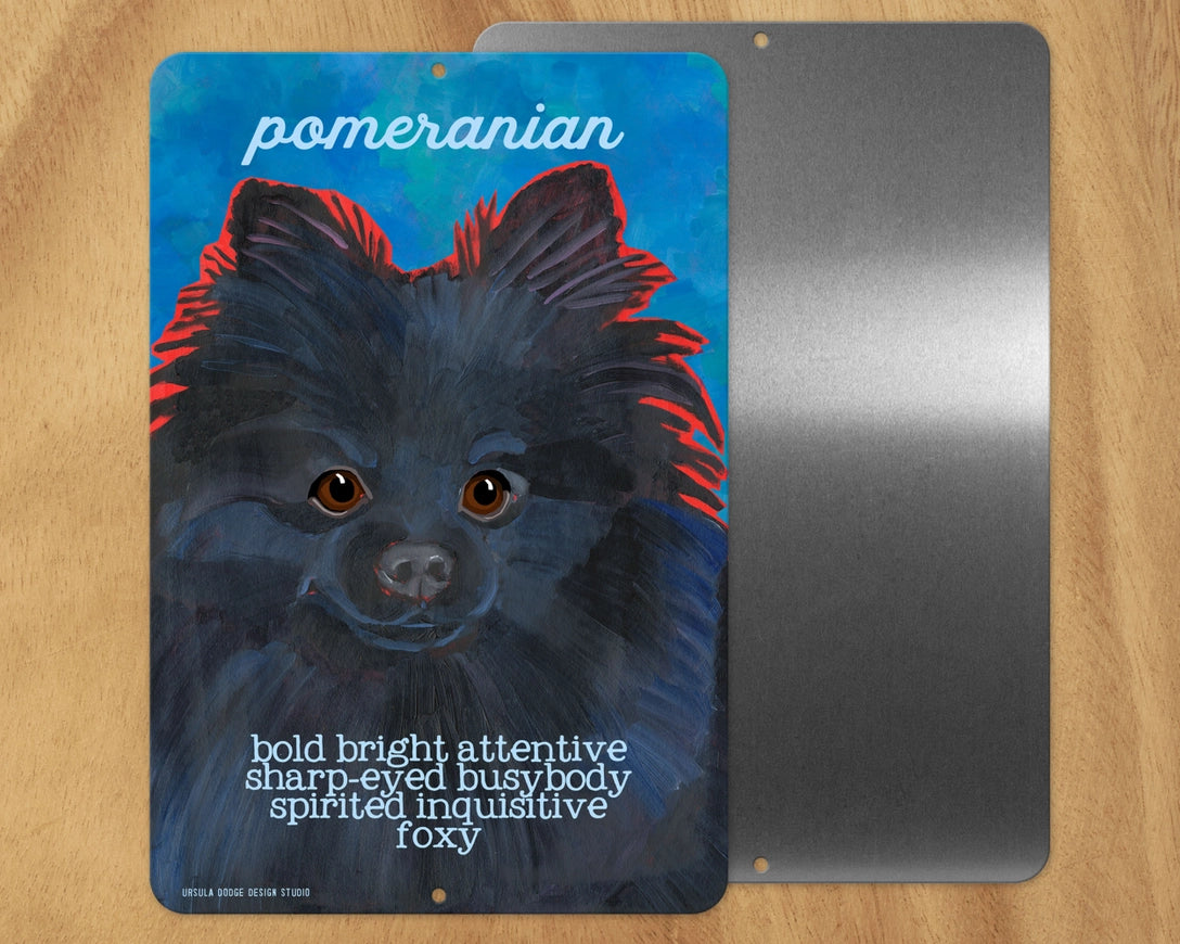 Pomeranian -UD Metal Sign