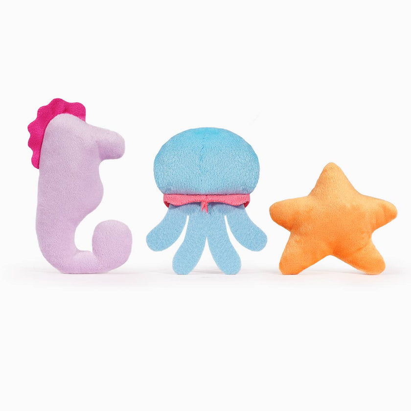 Dog Toy Ocean Pals Seahorse, Jellyfish and Starfish Aqua Friends Rope Toy Set