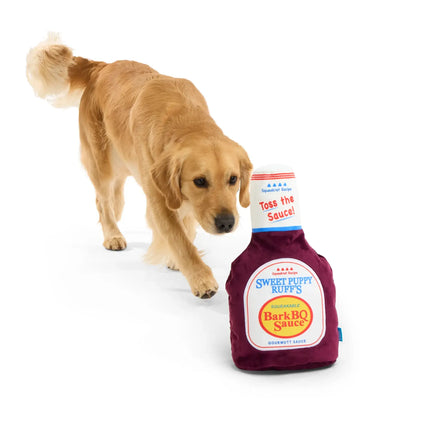 BARK Big Dog BarkBQ Sauce Plush Dog Toy XL