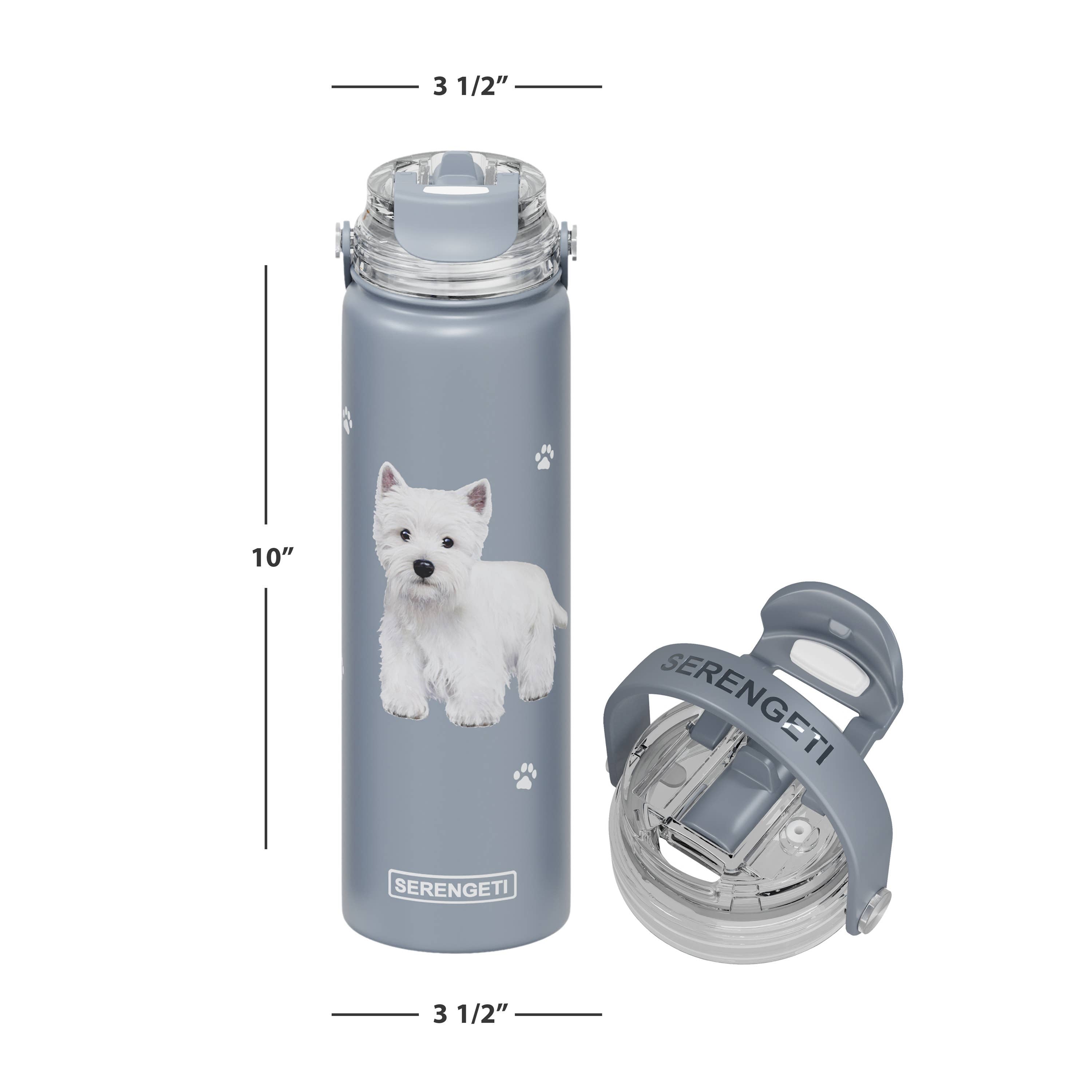 Westie Stainless Steel Water Bottle 24 Oz. Serengeti