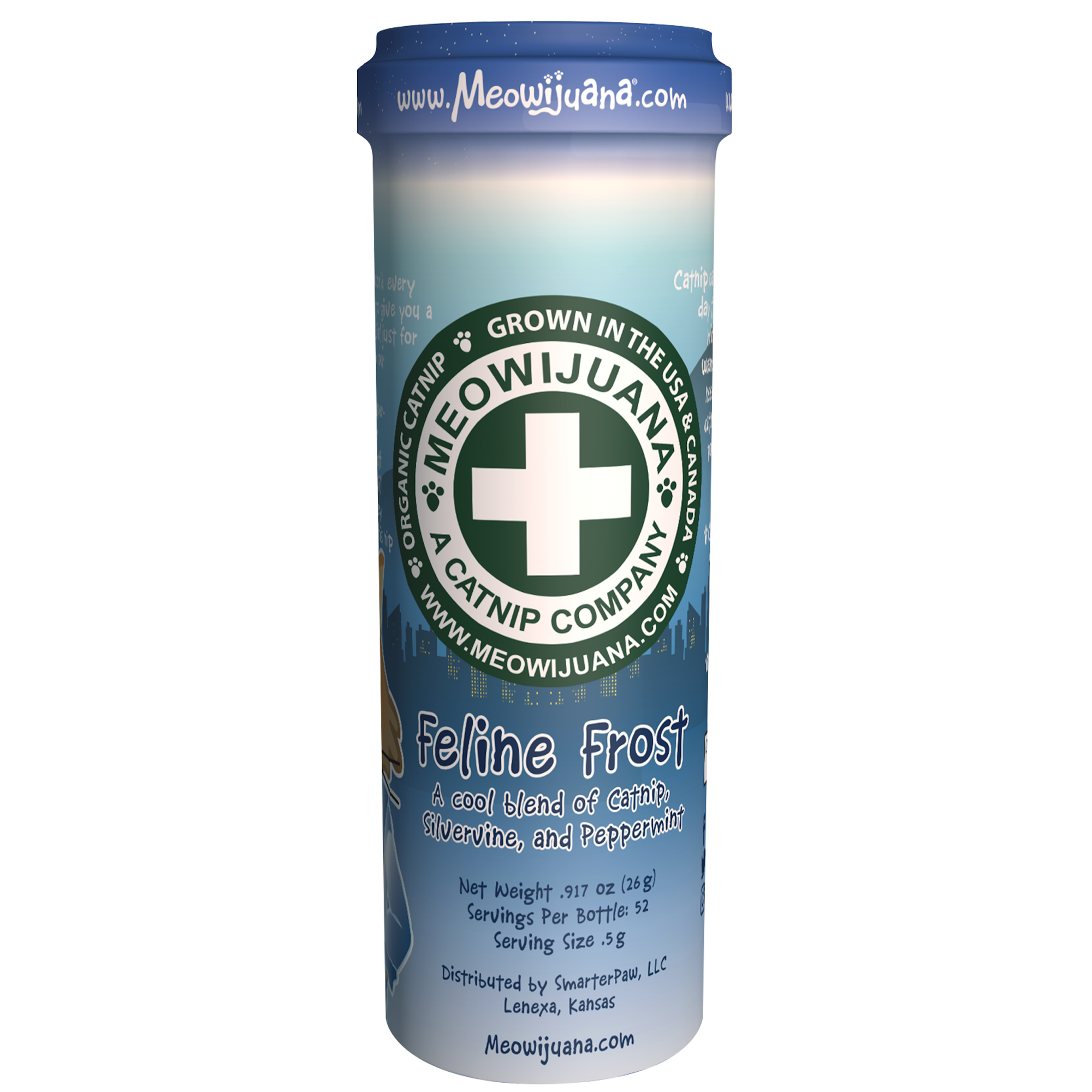 Meowijuana® Feline Frost Catnip, Silvervine, and Peppermint