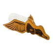 Dog Toy Duck Natural Leather Quacker Rope Tug Toy