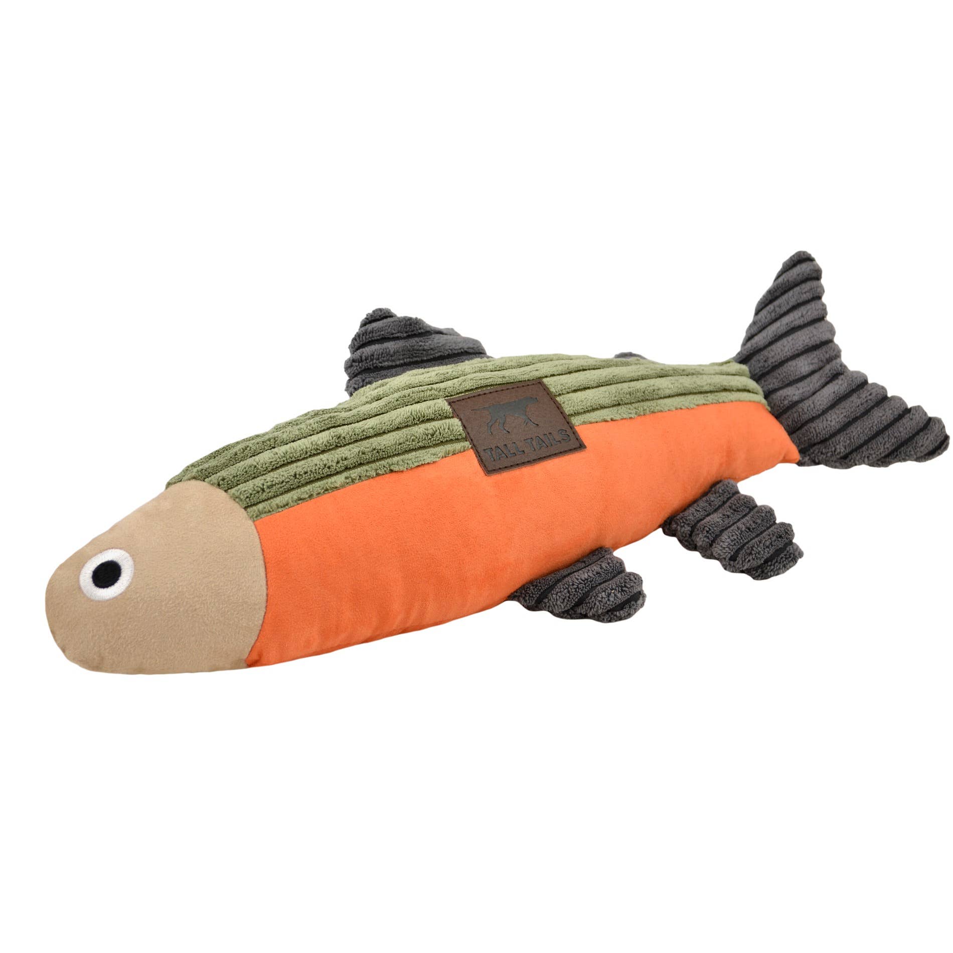 Dog Toy Fish Squeaker Trout Plush Toy