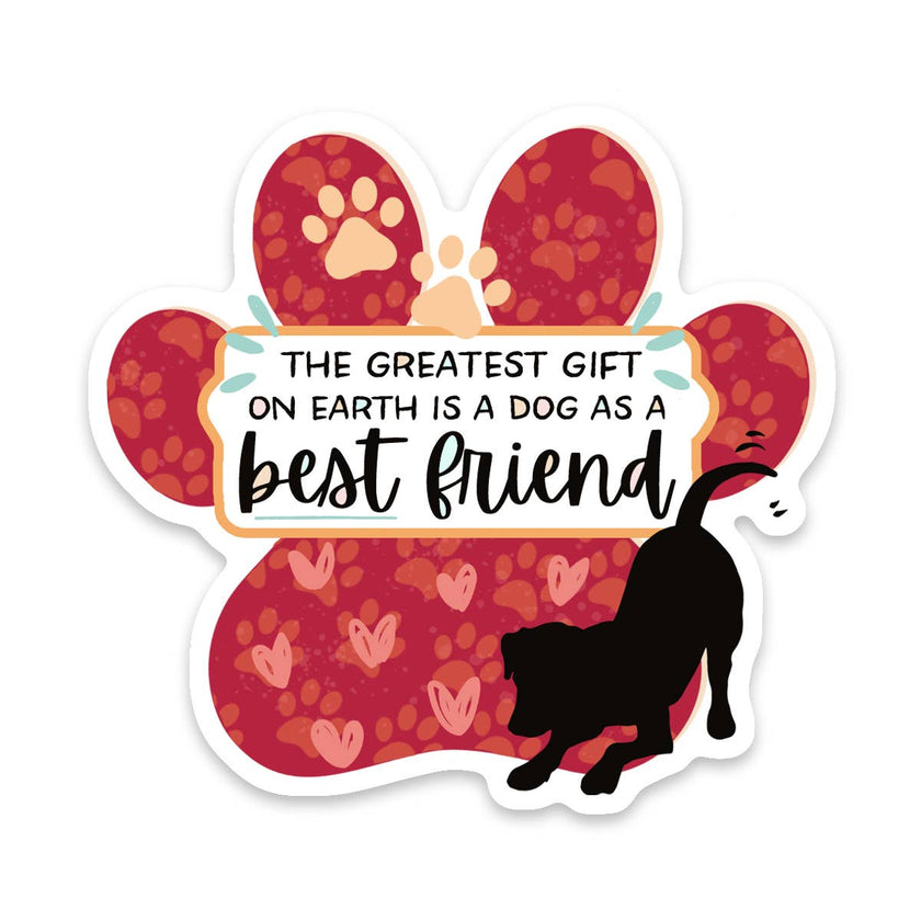 Dog Best Friend Greatest Gift Sticker