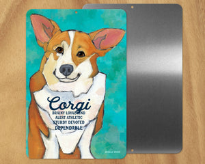 Corgi -UD Metal Sign