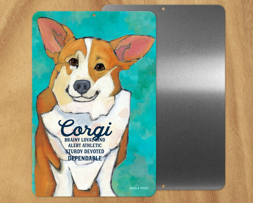 Corgi -UD Metal Sign