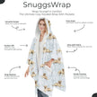 Labrador,Yellow Snugg Wraps with Hoodie – Ultra Soft Sherpa Fleece Wrap for Pet Lovers