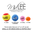 Tennis Balls Candy Cane Tennis Balls 1.5