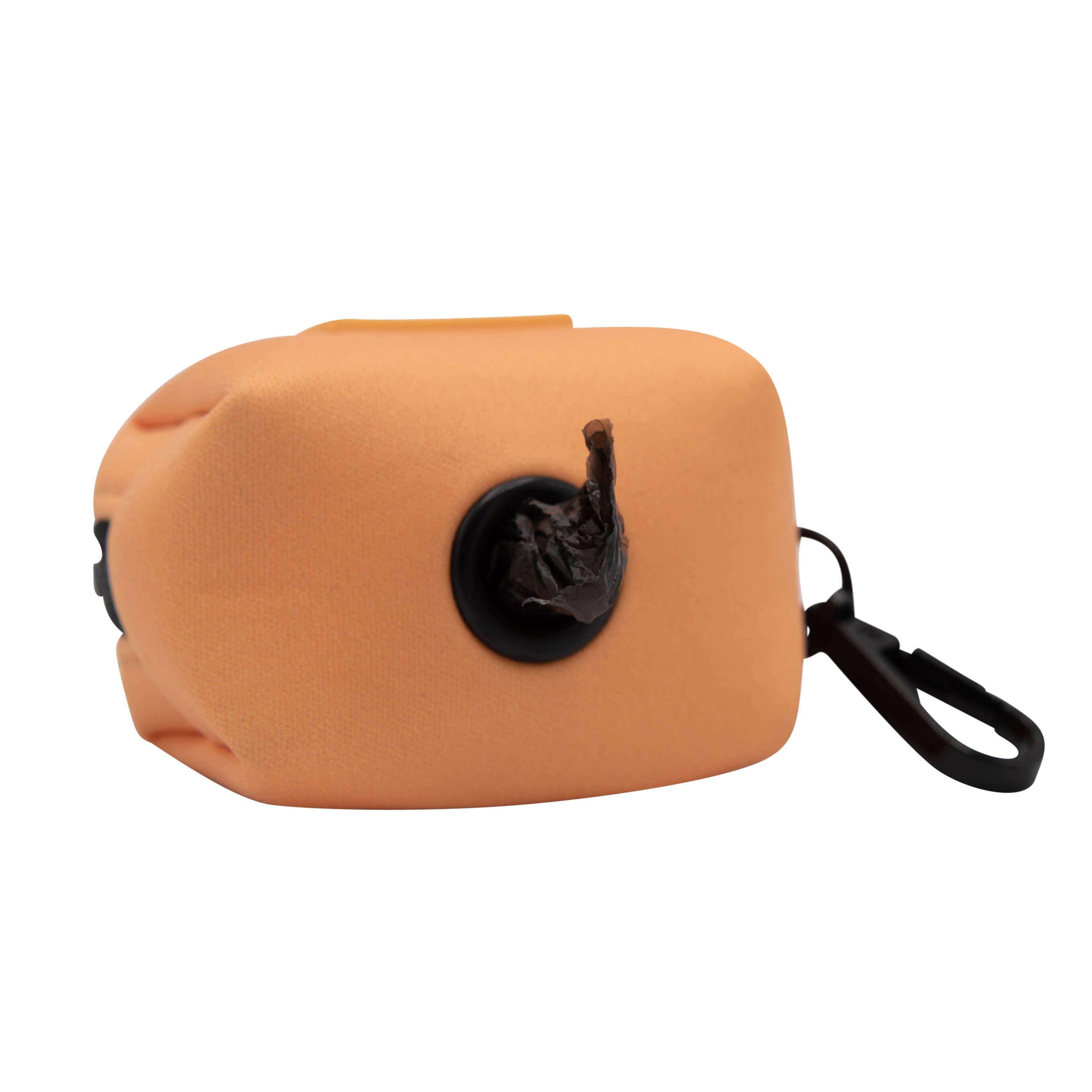 Dog Waste Bag Holder Orange With Clasp