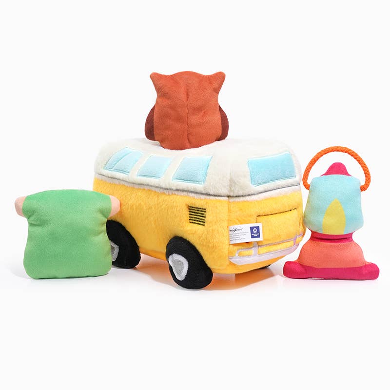 Dog Toy Volkswagen Camper Van Hide and Seek Plush Toy