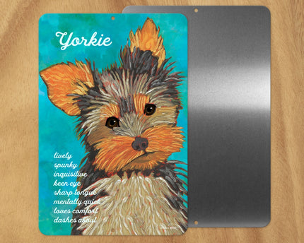 Yorkie -UD Metal Sign