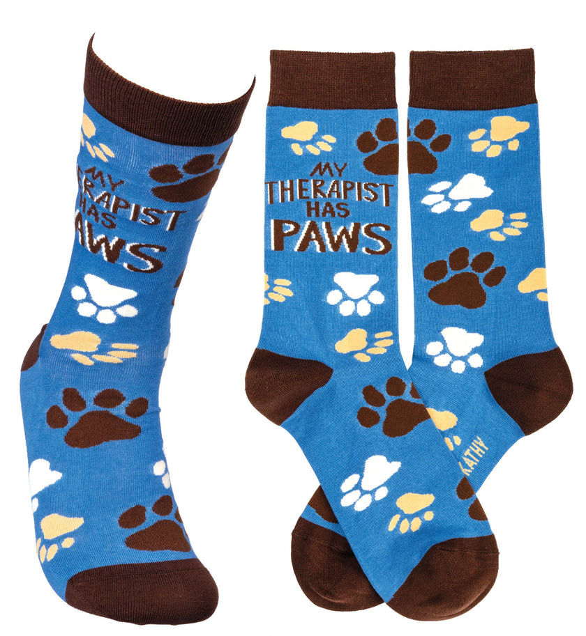 My Therapist Has Paws Socks