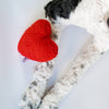 Valentine's Plush Red Heart Valentine's Day Dog Toy