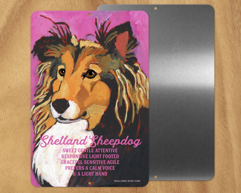 Shetland Sheepdog -UD Metal Sign
