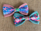 Lilly Pulitzer Inspired Velcro Collar Bow Tie for Cat and Dogs
