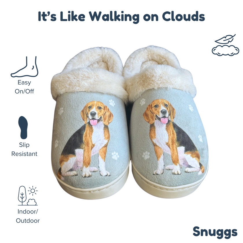 Beagle Dog Pet Lovers Comfy Snuggs Slippers