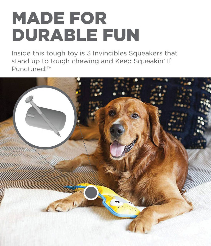 Outward Hound Fire Biterz Boobie Yellow Medium